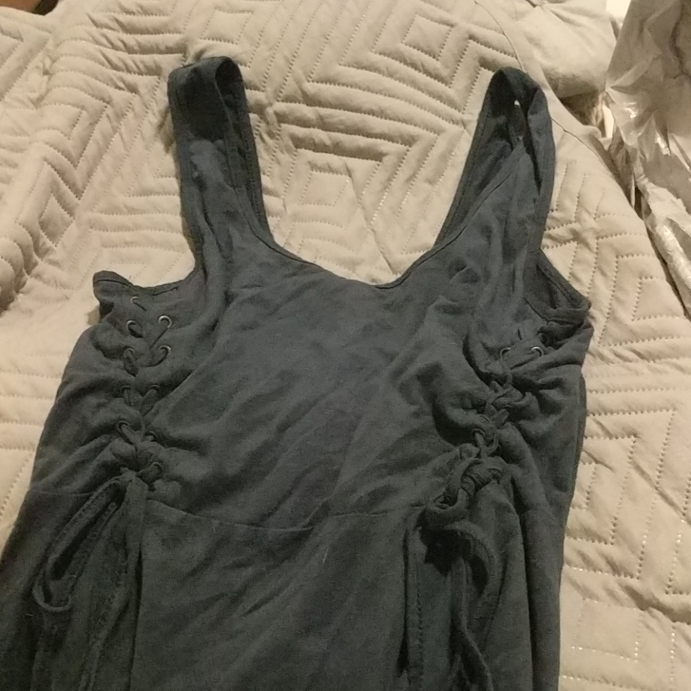 Dark Blue A-Line Dress